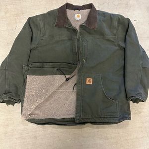 Vintage Carhart Detroit collared sherpa lined jacket